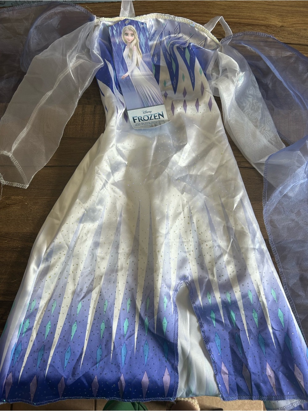 NWT Disney Frozen Elsa 2 Elsa the Snow Queen Dress Costume Girls Size 4-6x